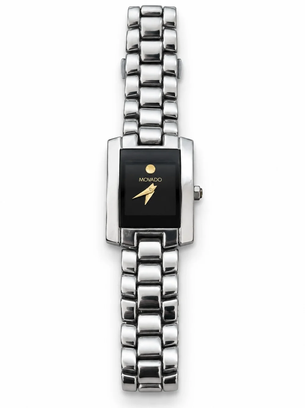 Movado Stainless Steel Black Dial Women's Watch